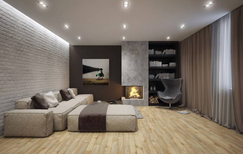 Пример матового потолка для спальни 12 м²