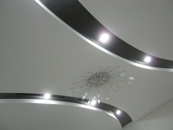 Фотографии двухуровневых потолков