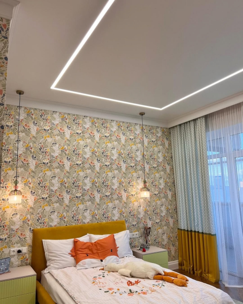 Стоимость потолка с подсветкой 6 м²